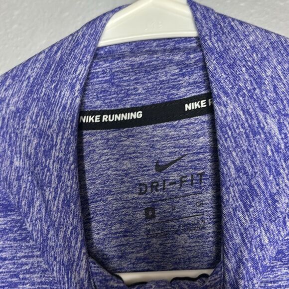 Nike Heathered Purple Pullover 1/4 Zip Running Top Size Small - Picture 8 of 9